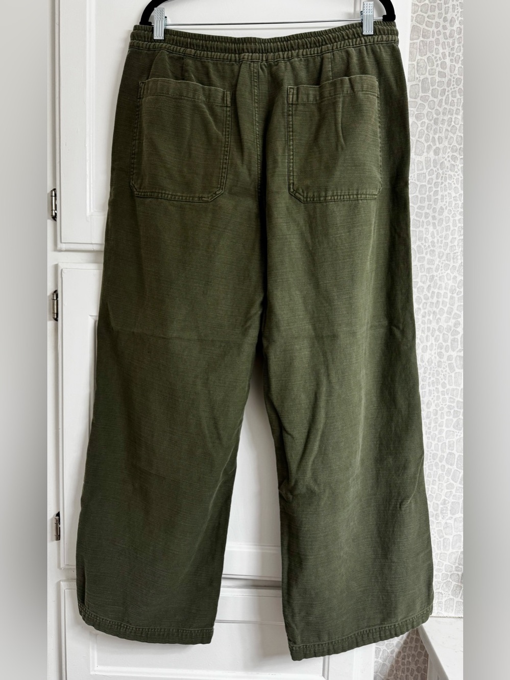 Lucky Brand Wide-Leg Utility Pants - Olive Green - Women’s Large - Picture 6 of 12